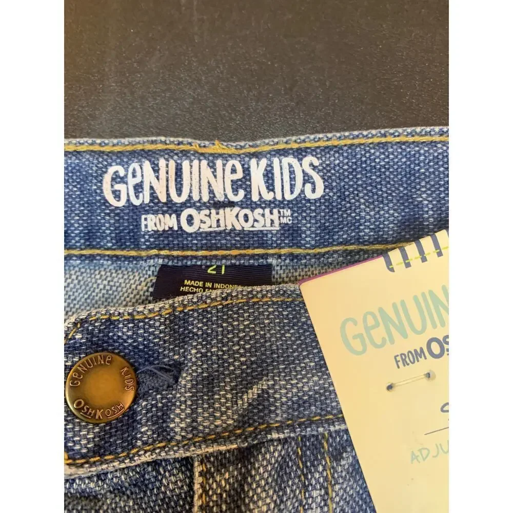 GENUINE KIDS from OSHKOSH Girl’s Adjustable Waist Jeans / Size: 2T